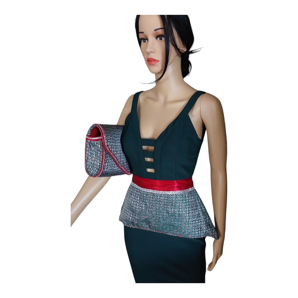 Handmade Fabric peplum belt